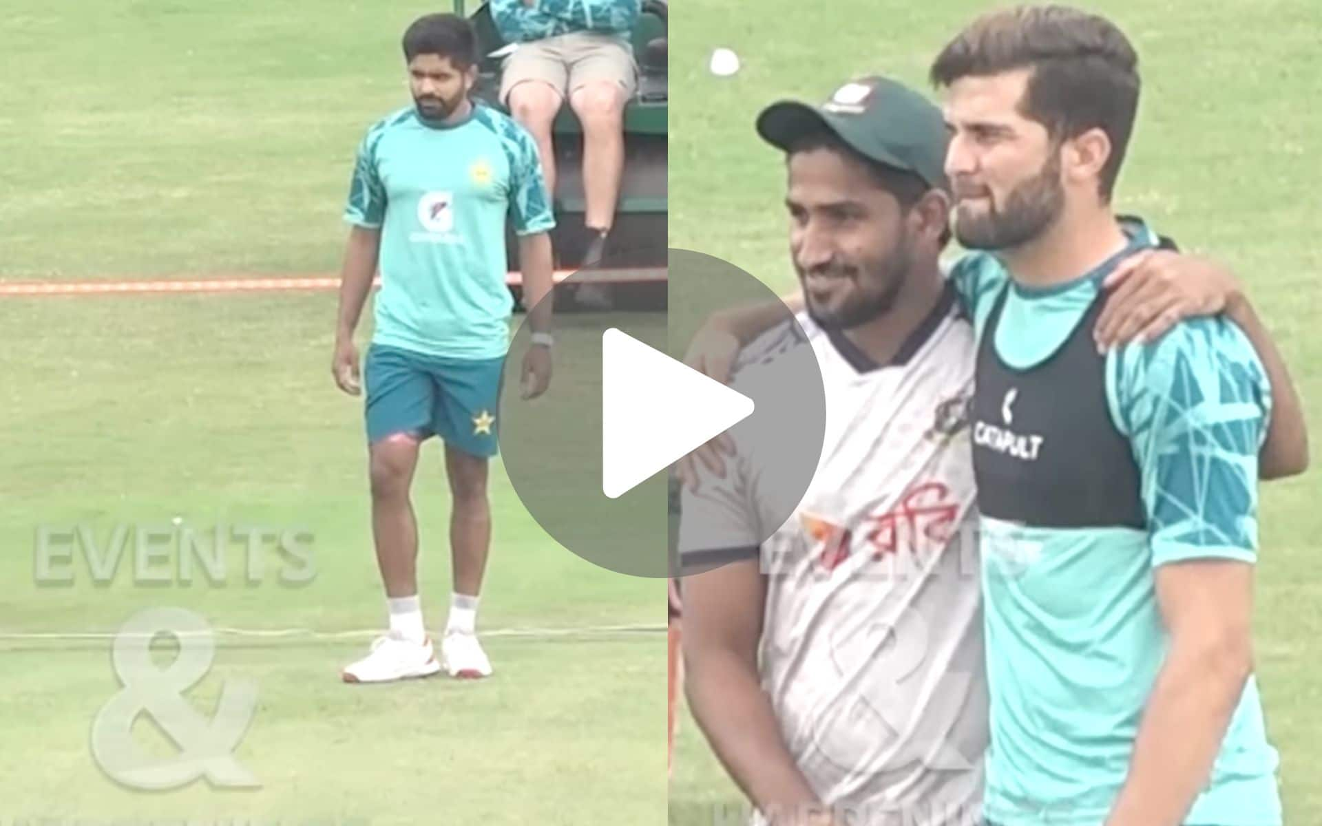 Babar Azam Inspects Rawalpindi Pitch As Shaheen Afridi Meets BAN Players During Training - Watch